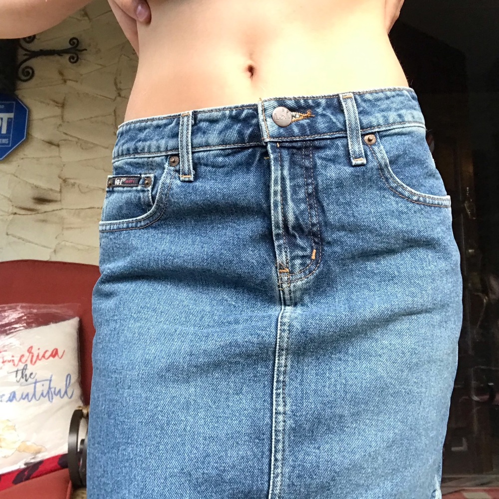 L.E.I denim jean skirt y2k